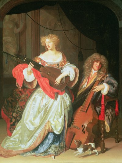 A Couple Making Music by Adriaan van der Werff